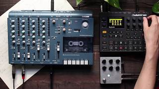 Tascam 414 distortion with Elektron Digitakt [upl. by Gratiana]