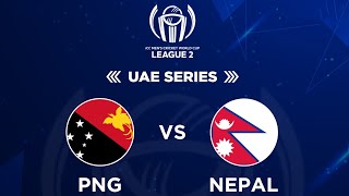 Papua New Guinea Vs Nepal  ICC Mens Cricket World Cup League 2  UAE Series  Kantipur TV HD LIVE [upl. by Delilah]