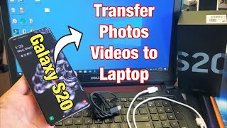 Galaxy S20  S20 How to Transfer  Move Photos amp Videos to Computer Laptop PC [upl. by Ahsercal444]