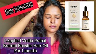 I Applied Vedix Prabal Brahmi Booster Hair Oil  Vedix Hair Oil Result Before After  Shinny Roops [upl. by Terrie]