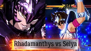 English sub Saint Seiya Soldiers Soul  Rhadamanthys vs Seiya New Bronze Cloth 5 Round [upl. by Gladdy]