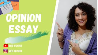 Cómo escribir una redacción de opinión OPINION ESSAY  clases inglés online  Miss Valkiria [upl. by Aterg]