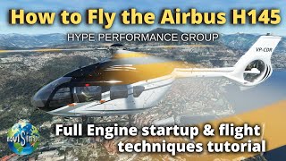 HOW TO FLY THE AiRBUS H145  Startup Flight Techniques PLUS Monaco Air Tour [upl. by Braynard]