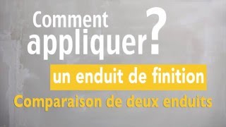 Comment appliquer un enduit de finition [upl. by Garrard]