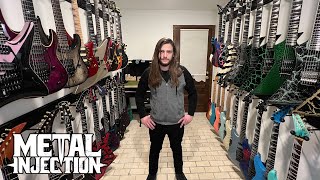 Brandon Ellis of THE BLACK DAHLIA MURDER Guitar Collection Tour  Metal Injection [upl. by Philcox948]