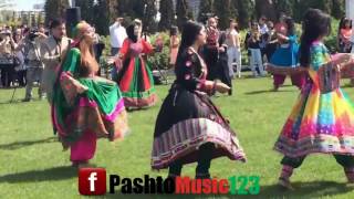 Afghan boys and girls Attan for Dawlat Qarabaghi songs [upl. by Yorgo]