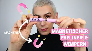 MAGNETISCHER EYELINER amp WIMPERN  Anleitung  FAYKE®  So einfach geht es [upl. by Nnyleimaj665]