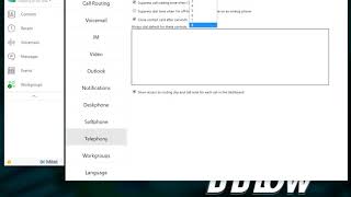 Telephony Settings  Mitel MiVoice Connect Client [upl. by Ornas]