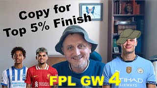 FPL gameweek 4 Preview  Copy this for Top 5 Finish [upl. by Cia]