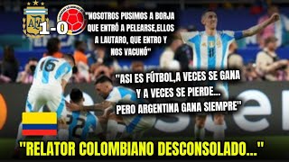 Relator Colombiano🇨🇴 desconsolado Argentina vs Colombia 10 FinalCopa America [upl. by Zhang]