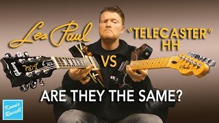 Les Paul vs Telecaster With Humbuckers  Can You Tell the Difference [upl. by Davy]