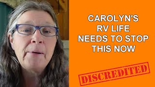 Carolyns RV Life Needs To STOP The Madness Now [upl. by Enilrad]