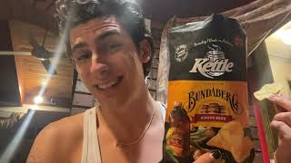 Kettle Limited Edition Bundaberg Ginger Beer Chip Review [upl. by Yesdnik413]