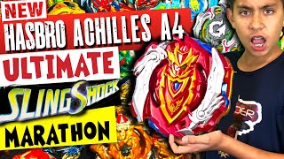 Beyblade  Achilles A4 SlingShock Marathon  Beyblade Burst Turbo Episode [upl. by Bubb]