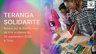 Retour sur la distribution de kits scolaires du 28 septembre 2024 à Thiès [upl. by Klara]