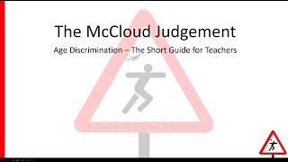 Teacher Pensions and the McCloud Judgement [upl. by Anauqed]