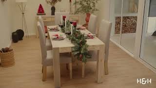 SET THE TABLE FOR A FESTIVE CHRISTMAS  HOUSE amp HOME [upl. by Alyt426]