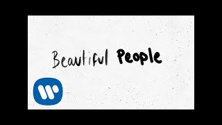 Ed Sheeran  Beautiful People feat Khalid Official Lyric Video [upl. by Ailuj]