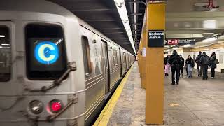 MTA New York City Subway Euclid Ave Bound Pullman Standard R46 C Express Train  Nostrand Avenue [upl. by Gad825]