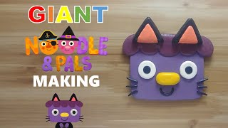 GIANT Halloween Noodle amp Pals Jelly clay cracking making 거대 할로윈 국수와 친구들 젤리 클레이로 만들기 [upl. by Yelah]