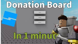 How to make a Donation Board in Roblox Studio [upl. by Ellora]