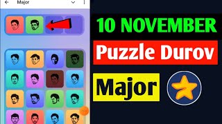 10 November Major puzzle durov Solved Today  Major Daily combo card 10 November [upl. by Merrow]