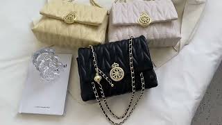 Trendy KoreanStyle Chain Crossbody Bag  FallWinter 2024 Quilted Stitching Handbag [upl. by Latimore]