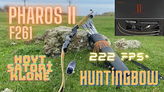 Junxing Pharos 2 F261 HUNTİNG BOW ARROW SPEED 222 FPS HOYT SATORİ KLONE  REVİEW [upl. by Telfore]