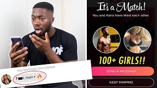 ASKING 100 GIRLS FOR THEIR NUMBER ON TINDER [upl. by Alegnad]