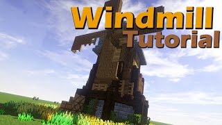 Realistic Medieval Windmill Tutorial  Minecraft 1121 [upl. by Ecirtel236]