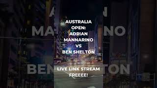 Adrian Mannarino  Ben Shelton live stream En direct [upl. by Llenyr768]