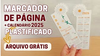 Marca Página com Calendário 2025 [upl. by Martinson]