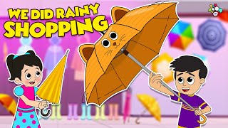 Gattus New Umbrella  Rainy Shopping  Animated Stories  Cartoon  PunToon Kids [upl. by Naltiac]