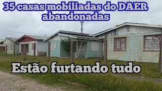 35 casas mobiliadas abandonadas na colônia de férias do DAER estão furtando e depenando tudo [upl. by Asinet]