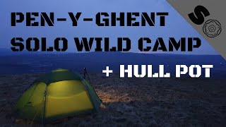 Solo Wild Camp Naturehike Cloud Peak 2 tent Penyghent Hull Pot epic sunrise hiking 3 peaks [upl. by Eetnuahs]