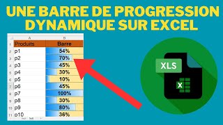 une barre de progression dynamique sur excel [upl. by Kussell]