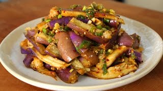 Eggplant and soy sauce side dish 가지나물 [upl. by Airot682]