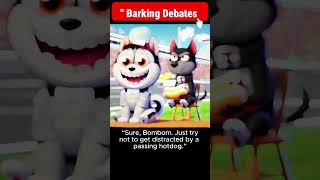 Dogs Watch NASCAR Whos Faster Bombom or the comedyvideo funny dog shortsvideo [upl. by Tani]