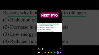 NEET Biology PYQ Practice ncert neetbiology neet physiology shorts pyq [upl. by Ahsyia695]