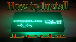 How To Install Ledz in a PS3 Slim CFWHENOFW [upl. by Iek]