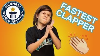 Most Claps In One Minute  Guinness World Records [upl. by Farl418]