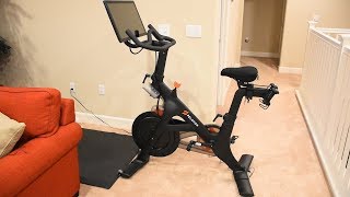 Peloton Bike Delivered Unboxing Review Setup Walk Around Get 100 Off CODE IN DESCRIPTION peloton [upl. by Eibocaj]