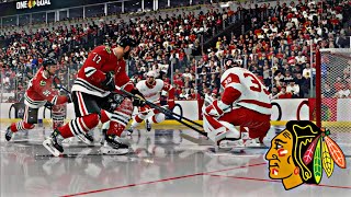 Chicago Blackhawks vs Detroit Redwings NHL 25 4K [upl. by Nalrah]