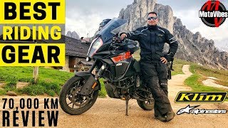 BEST RIDING GEAR 70000 KM REVIEW amp CRASH  Klim  Alpinestars  Part 2 [upl. by Harneen6]