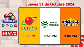 Lotería Nacional LEIDSA y Anguilla Lottery en Vivo 📺│Jueves 31 de Octubre 2024  855 PM [upl. by Macguiness]