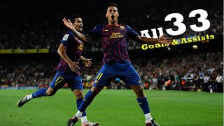 Thiago Alcantara All 33 Goals amp Assists For Barcelona HD 20092013 [upl. by Wilde457]