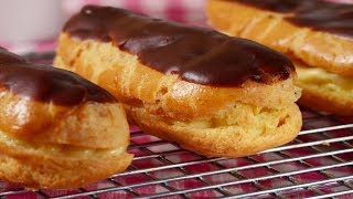 Chocolate Eclairs Recipe Demonstration  Joyofbakingcom [upl. by Locklin858]