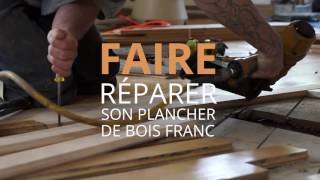 Réparation de plancher de bois franc  Plancher Summum [upl. by Sadoc]