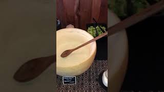 Live Caesar salad in Parmesan wheel [upl. by Ellehcim]