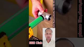 PVC pipe thread cutting technique reels short shortvideo ElectricToolTips usermasudranaDM [upl. by Hale]